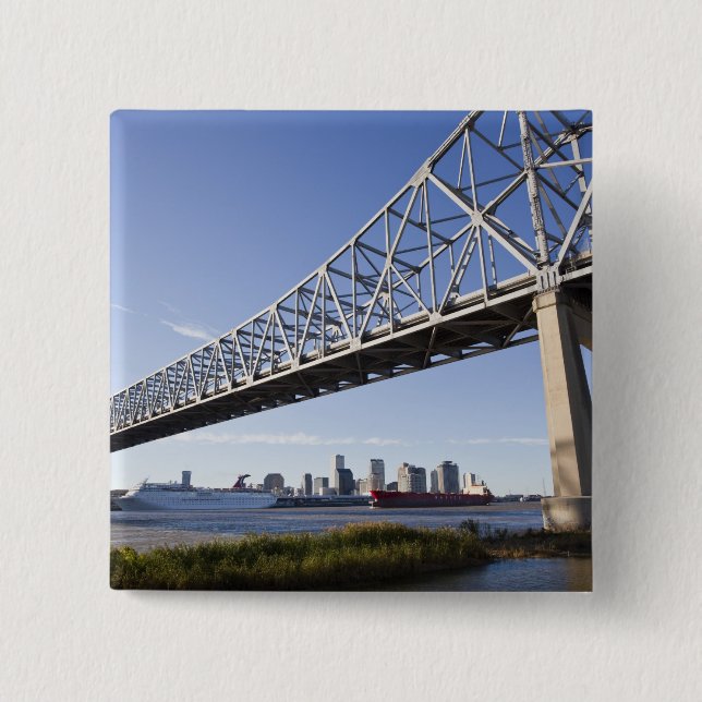 USA, Louisiana, New Orleans. Siluett från 2 Knapp (Framsida)