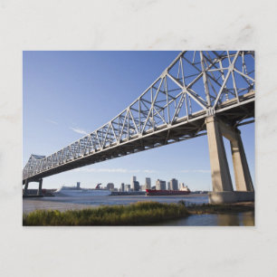 USA, Louisiana, New Orleans. Siluett från 2 Vykort