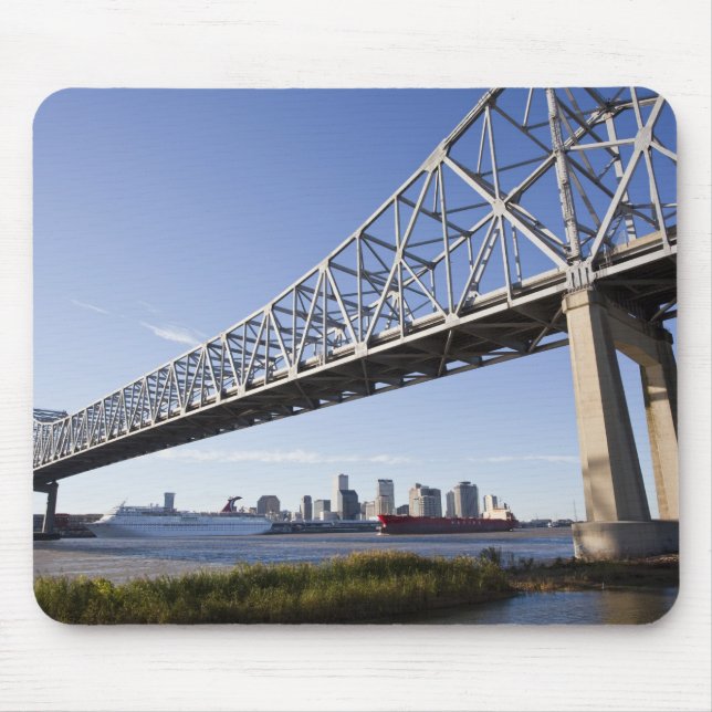 USA, Louisiana, New Orleans. Skyline från de 2 Musmatta (Framsidan)