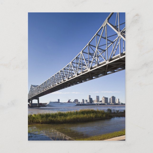USA, Louisiana, New Orleans. Skyline från Vykort (Framsida)