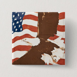 USA, Louisiana, Port Allen. Patriotisk muralmålnin Knapp