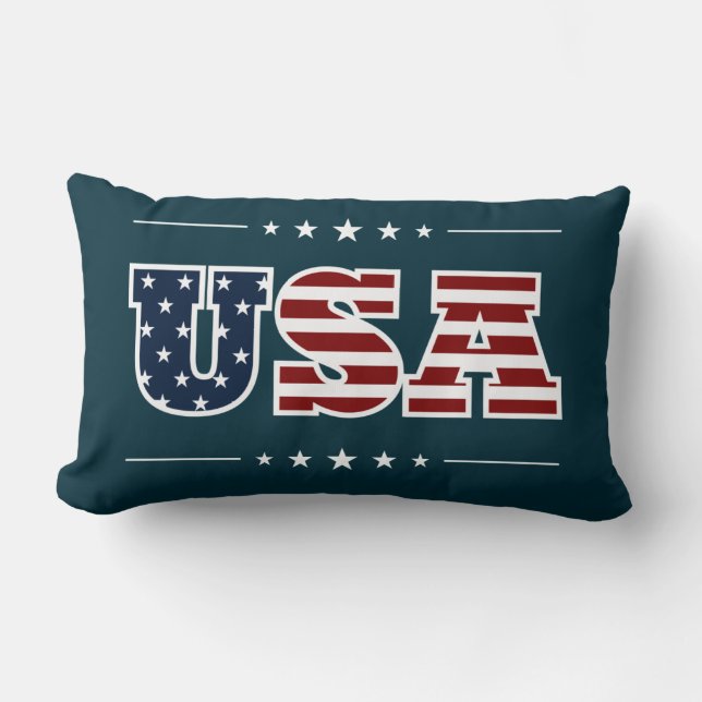 USA Lumbar Pillow Lumbarkudde (Framsida)