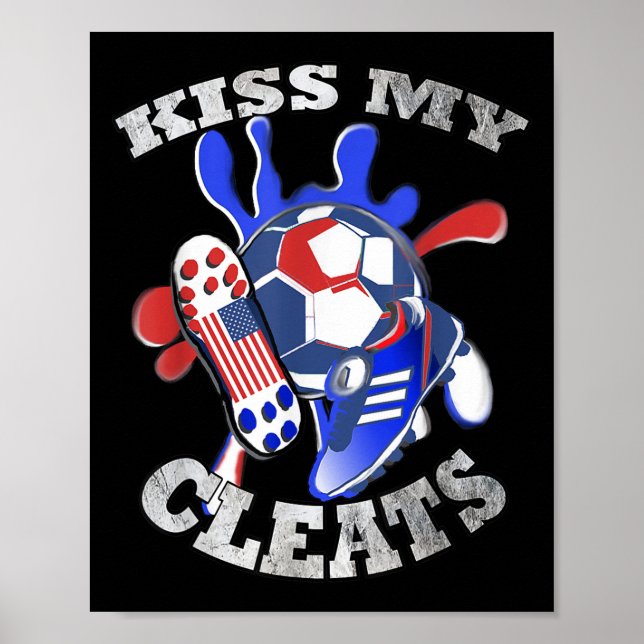 Usa Lusnycitat &amp; Fotbollsformat amerikanskt fo Poster (Framsidan)