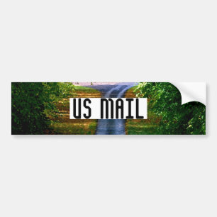 USA MAIL-klistermärke Bildekal