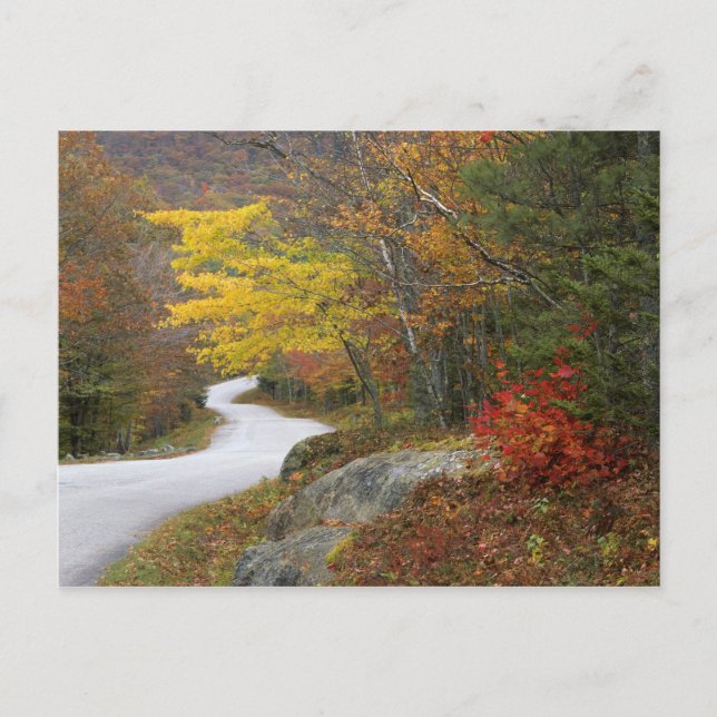 USA, Maine, Camden. Vägtransport genom Camden Vykort (Framsida)