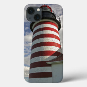 USA, Maine, Lubec. Väster Quoddy Head LIghthouse
