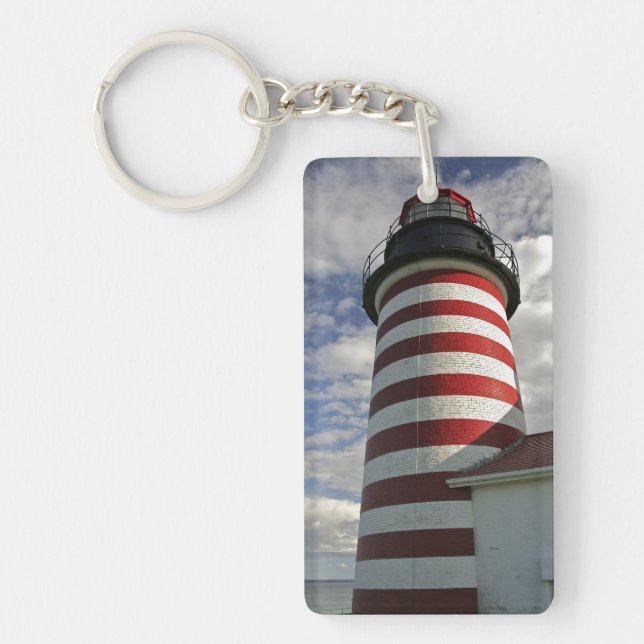 USA, Maine, Lubec. West Quoddy Head fyr (Framsidan)