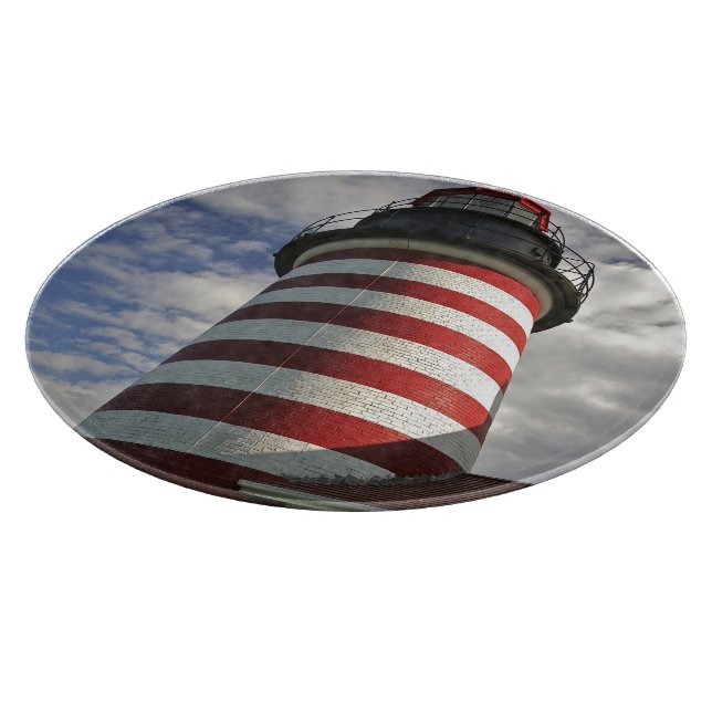 USA, Maine, Lubec. West Quoddy Head fyr (Hörn)