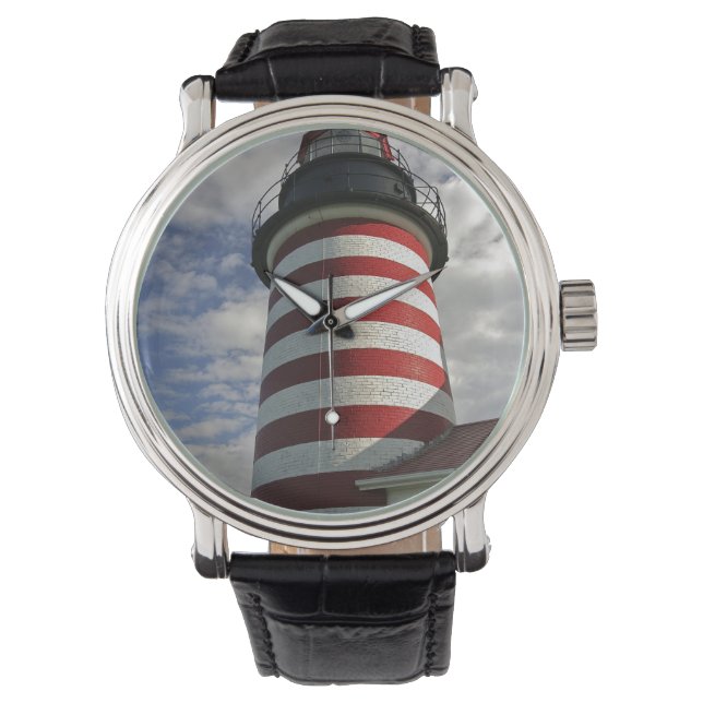USA, Maine, Lubec. West Quoddy Head fyr Armbandsur (Framsida)