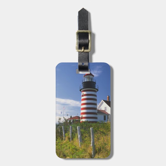 USA, Maine, Lubec. West Quoddy Head fyr Bagagebricka (Vertikal Framsida)