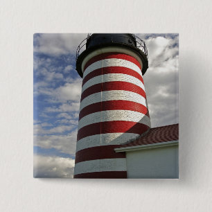 USA, Maine, Lubec. West Quoddy Head fyr Knapp