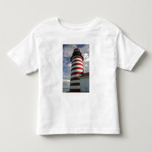 USA, Maine, Lubec. West Quoddy Head fyr T-shirt