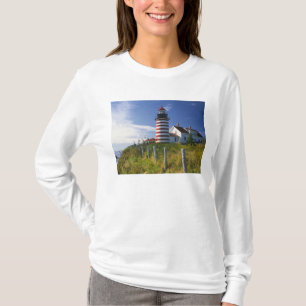 USA, Maine, Lubec. West Quoddy Head fyr Tee