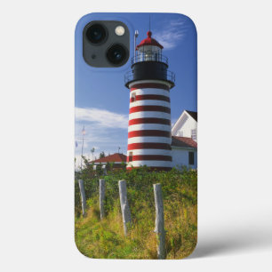 USA, Maine, Lubec. West Quoddy Head Lighthouse