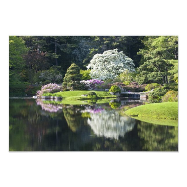 USA, Maine, nordöstra Harbour. Vy över Asticou 2 Fototryck (Framsidan)