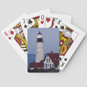 USA, Maine, Portland, Cape Elizabeth, fyr Casinokort