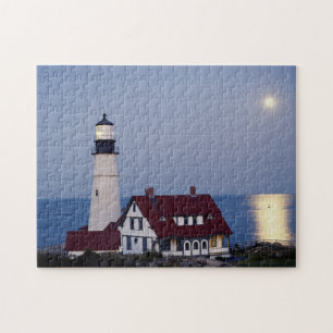 USA, Maine, Portland, Cape Elizabeth, fyr Pussel