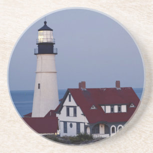 USA, Maine, Portland, Cape Elizabeth, fyr Underlägg