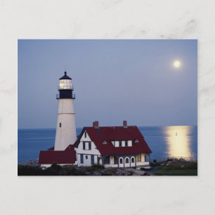 USA, Maine, Portland, Cape Elizabeth, fyr Vykort