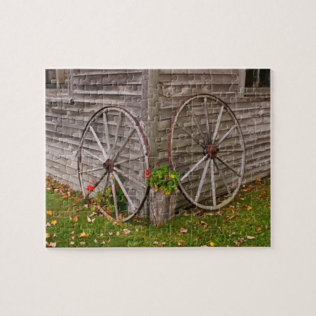 USA, Maine. Vagnshjul Pussel (Horisontell)