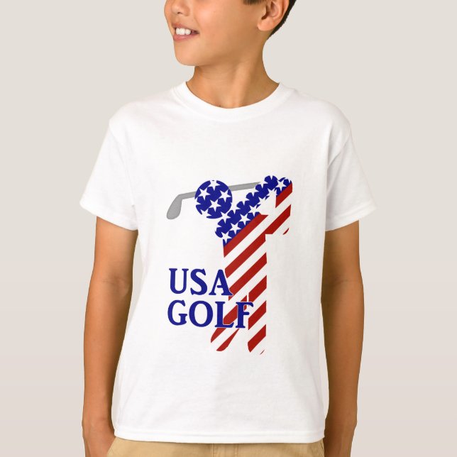 USA Manar Golf - Male Golfer T-shirt (Framsida)