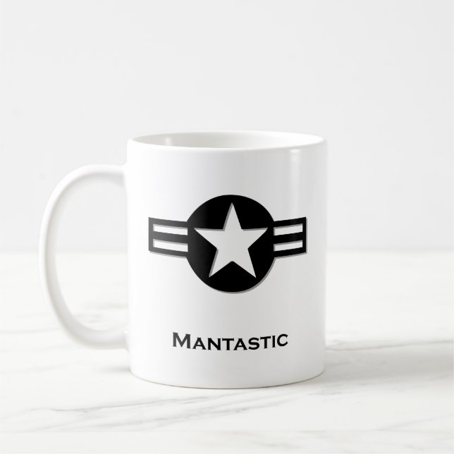 USA Mantastisk svart Kaffemugg (Vänster)