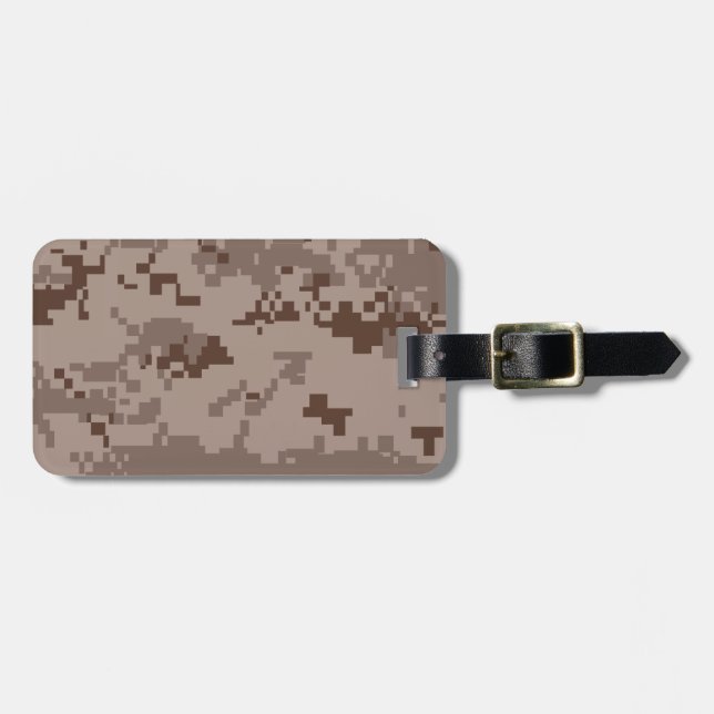 USA Marpat Desert Camouflage Bagagebricka (Horisontell Framsida)