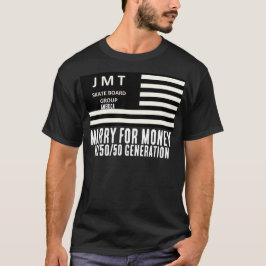 USA MARRY FOR MONEY Basic Mörk T-Shirt