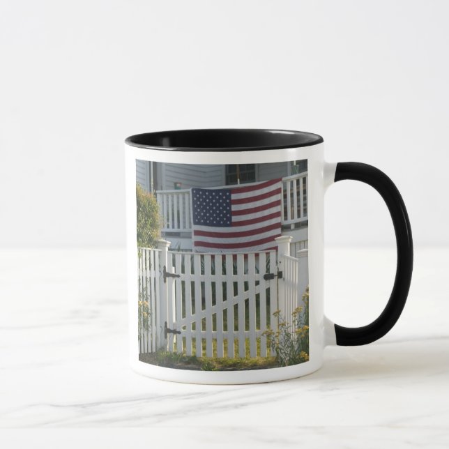 USA, Massachusettes, Gloucester: Patriotiskt stake Mugg (Höger)