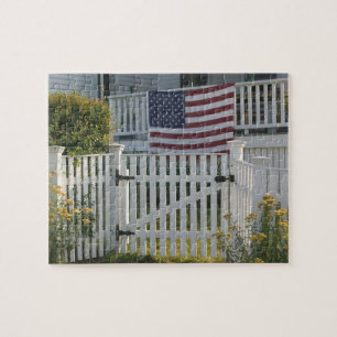 USA, Massachusettes, Gloucester: Patriotiskt stake Pussel