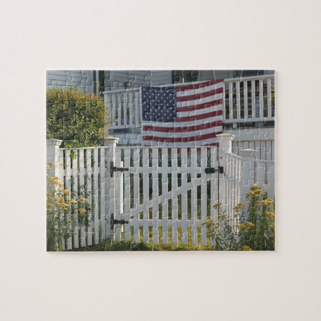 USA, Massachusettes, Gloucester: Patriotiskt stake Pussel (Horisontell)