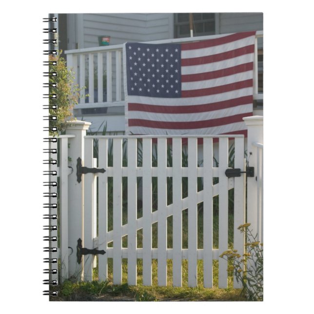 USA Massachusettes, Gloucester: Patriotiskt staket Anteckningsbok (Framsidan)