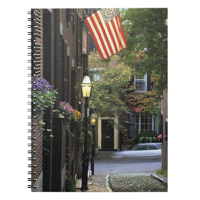 USA, Massachusetts, Boston, Beacon Hill. Anteckningsbok (Framsidan)