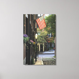 USA, Massachusetts, Boston, Beacon Hill. Canvastryck