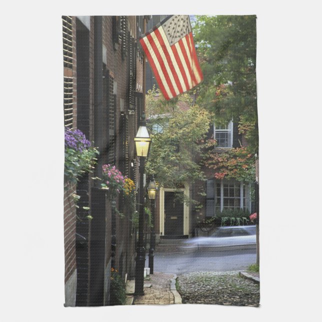 USA, Massachusetts, Boston, Beacon Hill. Kökshandduk (Vertikal)