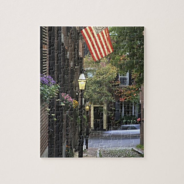 USA, Massachusetts, Boston, Beacon Hill. Pussel (Vertikal)