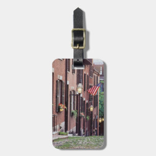 USA, Massachusetts, Boston, Hus längs Acorn Bagagebricka