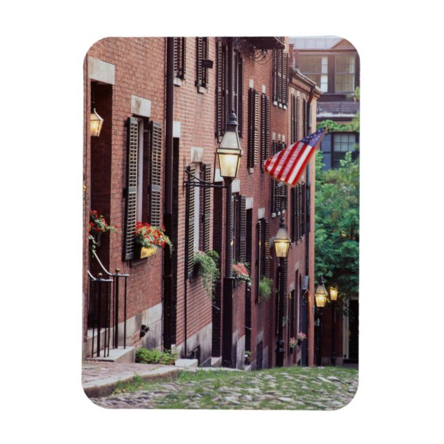 USA, Massachusetts, Boston, hus längs Acorn Magnet (Vertikal)