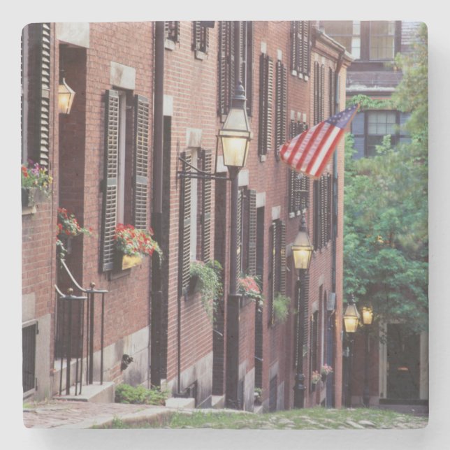 USA Massachusetts, Boston, inhyser den Along Underlägg Sten (Framsidan)