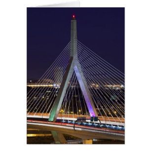 USA, Massachusetts, Boston. Leonard Zakim Hälsningskort