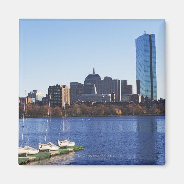 USA, Massachusetts, Boston Skyline Magnet (Framsidan)