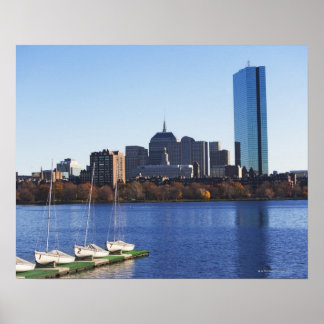 USA, Massachusetts, Boston Skyline Poster