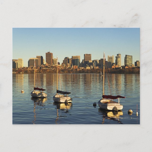USA, Massachusetts, Boston stadsbild 3 Vykort (Framsida)