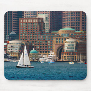 USA, Massachusetts. Boston Waterfront Siluett 2 Musmatta
