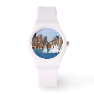 USA, Massachusetts. Boston Waterfront Skyline 4 Armbandsur