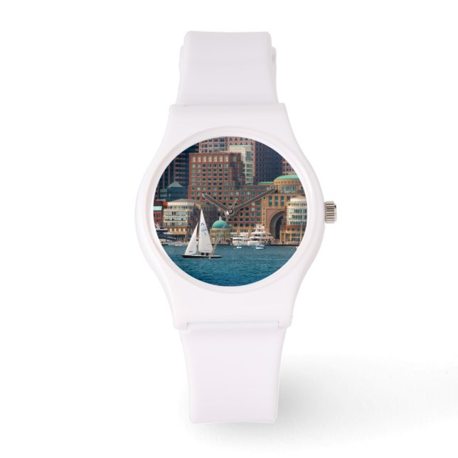 USA, Massachusetts. Bostons strandpromenad 2 Armbandsur (Framsida)