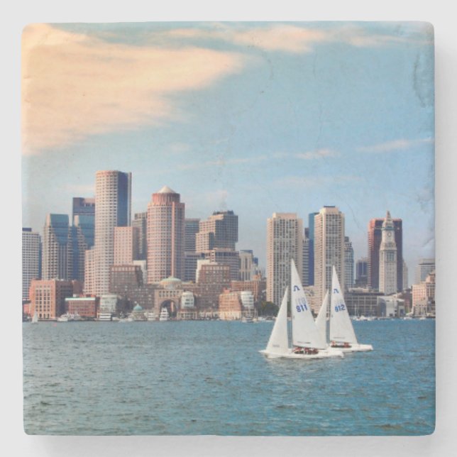 USA, Massachusetts. Bostons strandpromenad 3 Underlägg Sten (Framsidan)