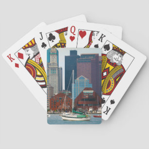 USA, Massachusetts. Bostons strandpromenad panoram Casinokort