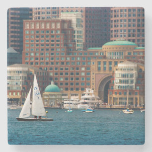 USA, Massachusetts. Bostons strandskyline 2 Stenunderlägg