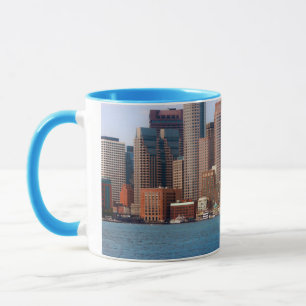 USA, Massachusetts. Bostons strandskyline 4 Mugg